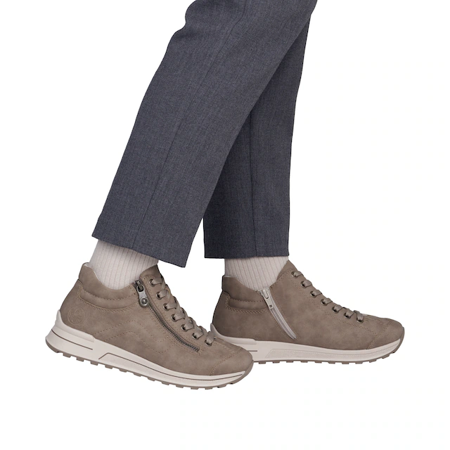 Rieker Sneaker Freizeitschuh, Halbschuh, Schnürschuh, mit weichem Schaftrand