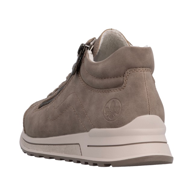 Rieker Sneaker Freizeitschuh, Halbschuh, Schnürschuh, mit weichem Schaftrand