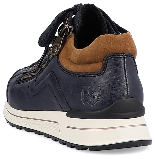 Rieker Sneaker Freizeitschuh, Halbschuh, Schnürschuh, mit weichem Schaftrand