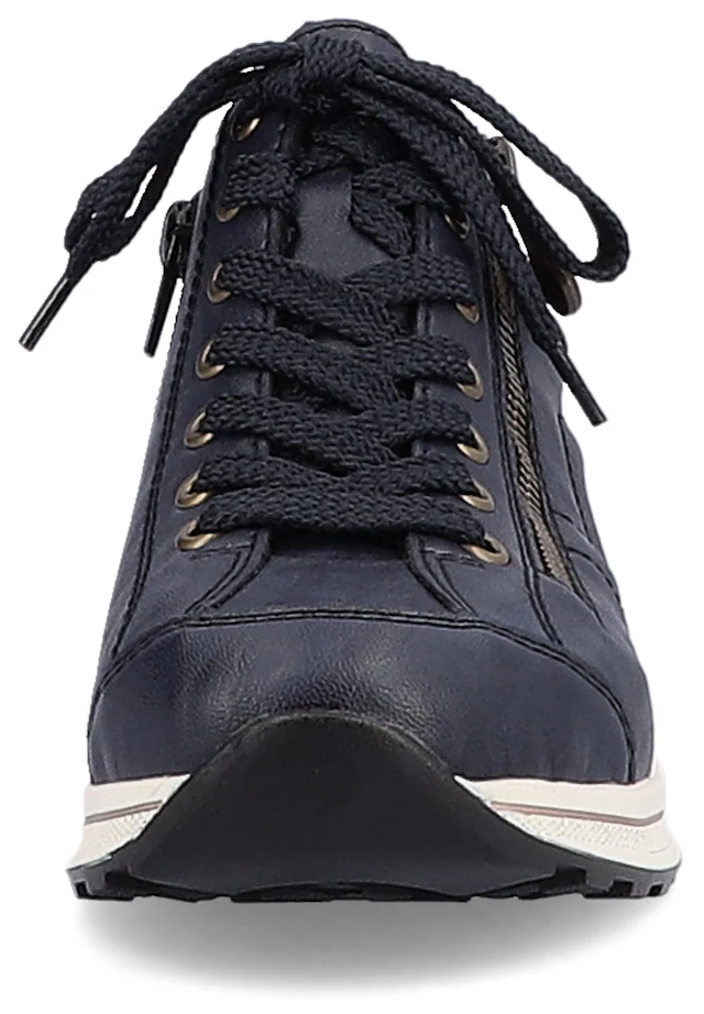 Rieker Sneaker Freizeitschuh, Halbschuh, Schnürschuh, mit weichem Schaftrand