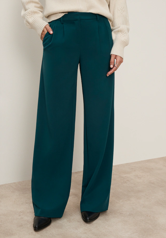 Tamaris Anzughose »im modernem Look« mit weitem Bein