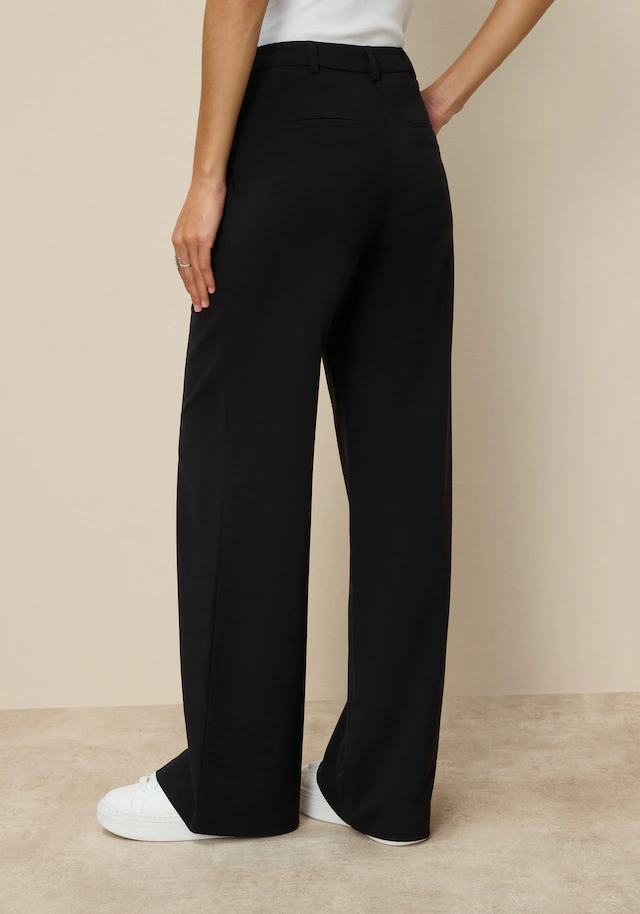 Tamaris Anzughose »im modernem Look« mit weitem Bein