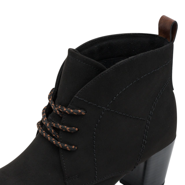 MARCO TOZZI Schnürstiefelette Blockabsatz, Ankleboots, Schnürboots mit Ziernähten