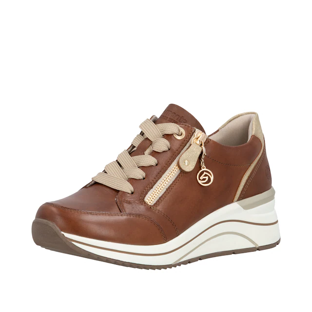 Remonte Keilsneaker , Freizeitschuh, Halbschuh, Schnürschuh mit Rieker TEX-Membran