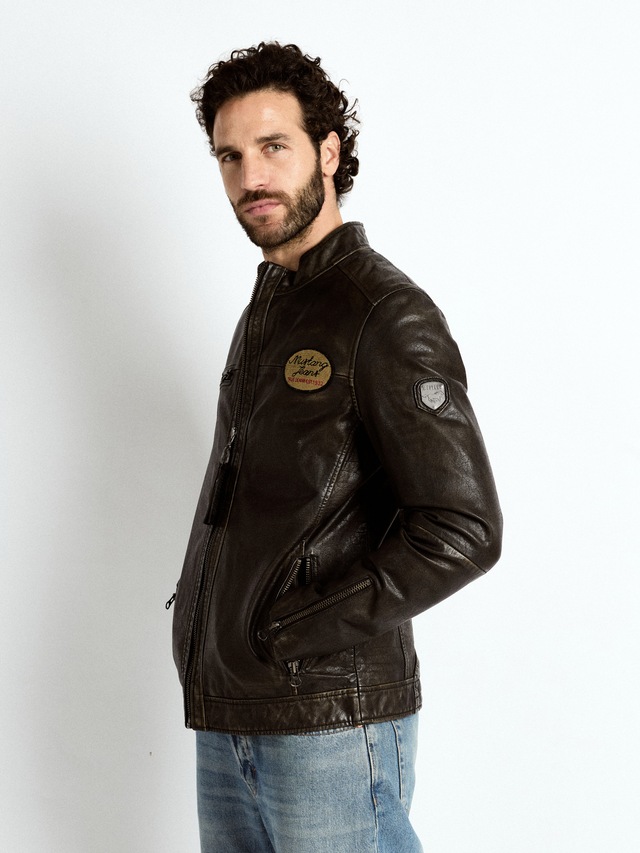 MUSTANG Lederjacke »Varberg«