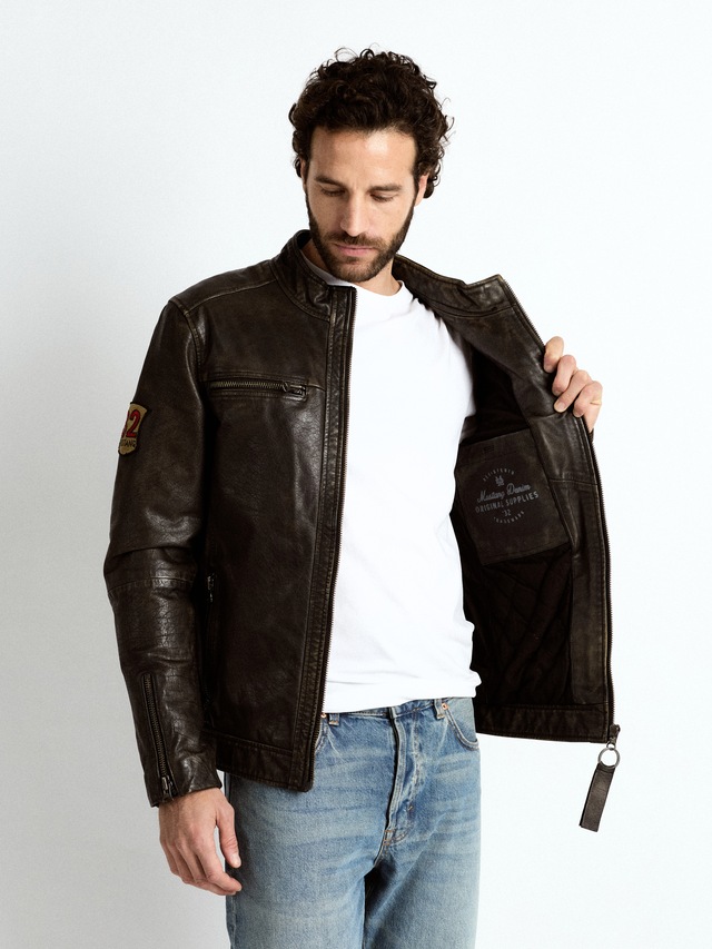 MUSTANG Lederjacke »Varberg«
