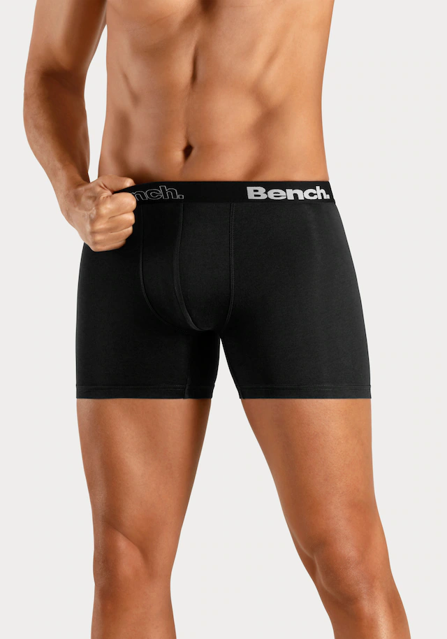 Bench. Langer Boxer »Boxershorts für Herren« Packung, 4 Stk. Unterhosen mit Logoschriftzug im Bund