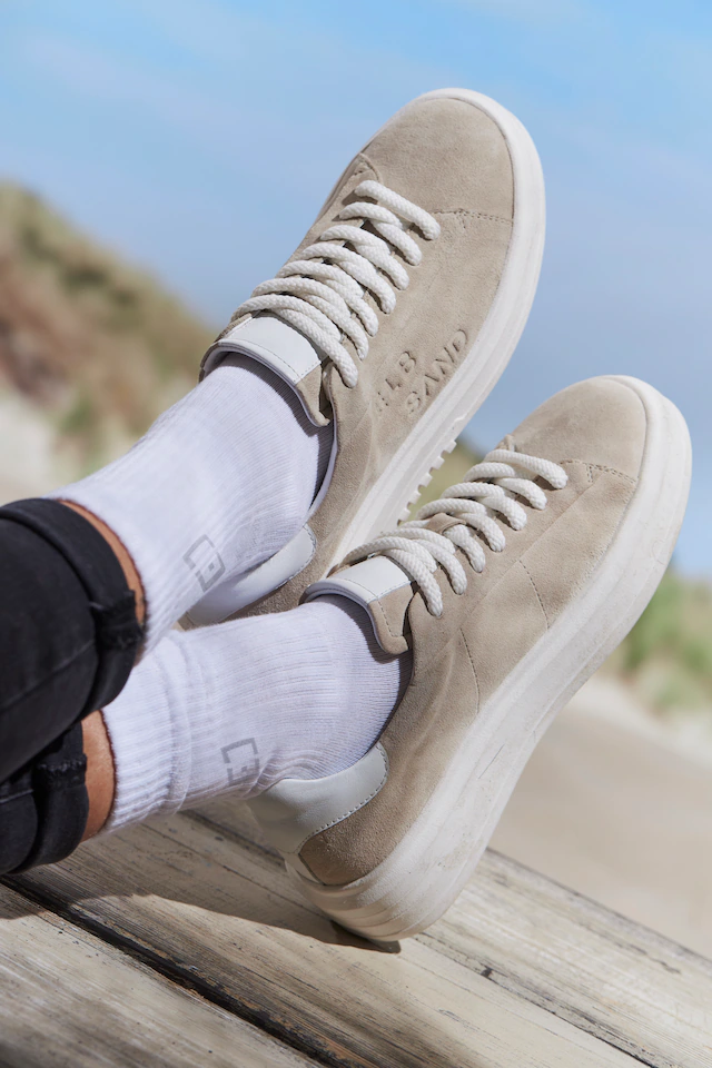 Elbsand Sneaker »Schnürschuh, Turnschuh, Schnürhalbschuh, Freizeitschuh, Ledersneaker« aus Leder mit modischer Plateausohle