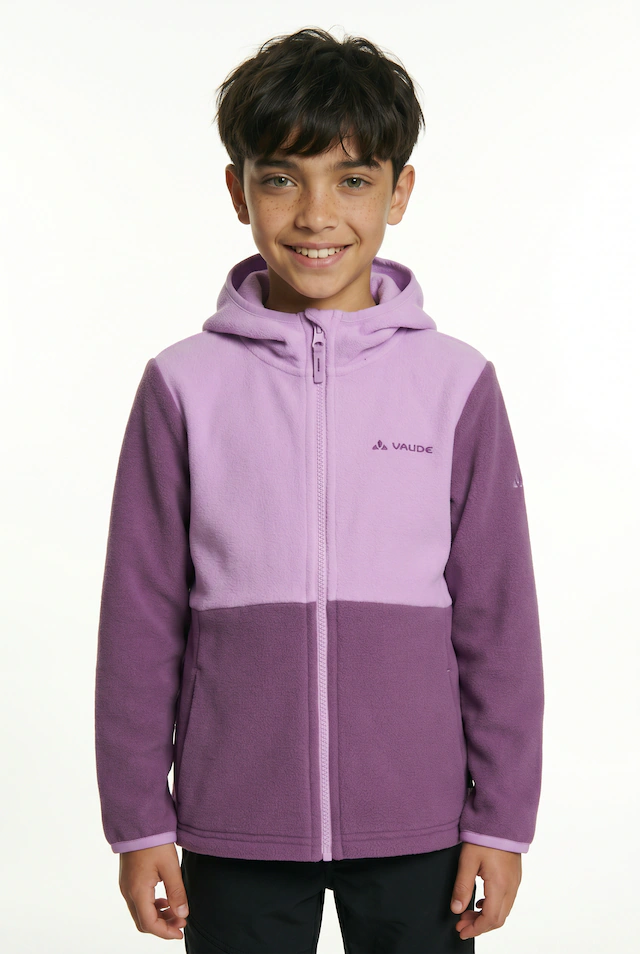 VAUDE Kapuzenfleecejacke »Kids Pulex Hooded Jacket II« mit Kapuze mit Kapuze, atmungsaktives Material, mit Eingrifftaschen