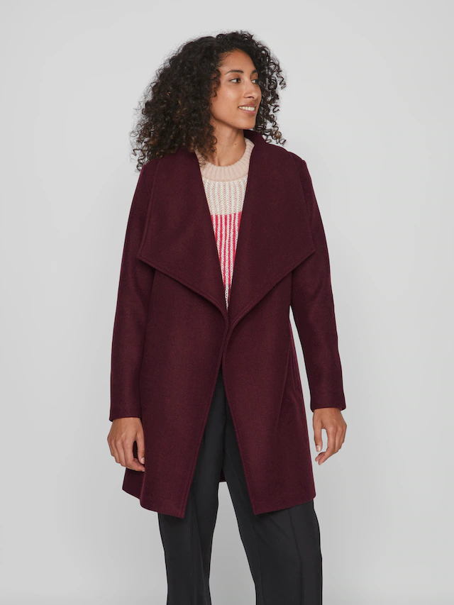Vila Kurzmantel »VICOOLEY COLLAR BELT COAT - NOOS«