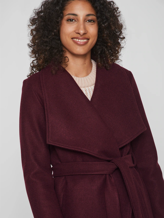 Vila Kurzmantel »VICOOLEY COLLAR BELT COAT - NOOS«