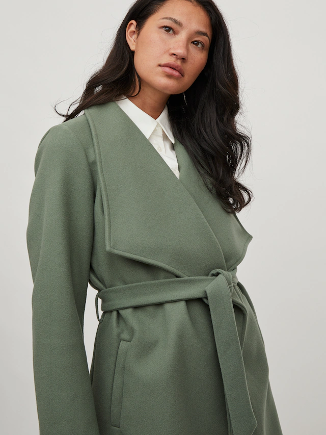 Vila Kurzmantel »VICOOLEY COLLAR BELT COAT - NOOS«