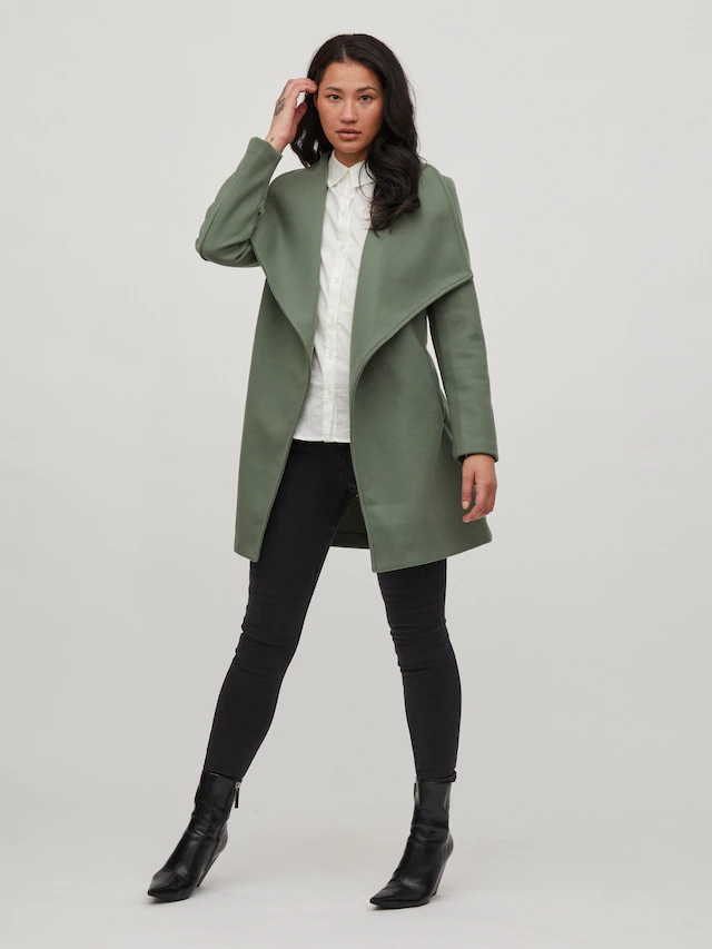 Vila Kurzmantel »VICOOLEY COLLAR BELT COAT - NOOS«