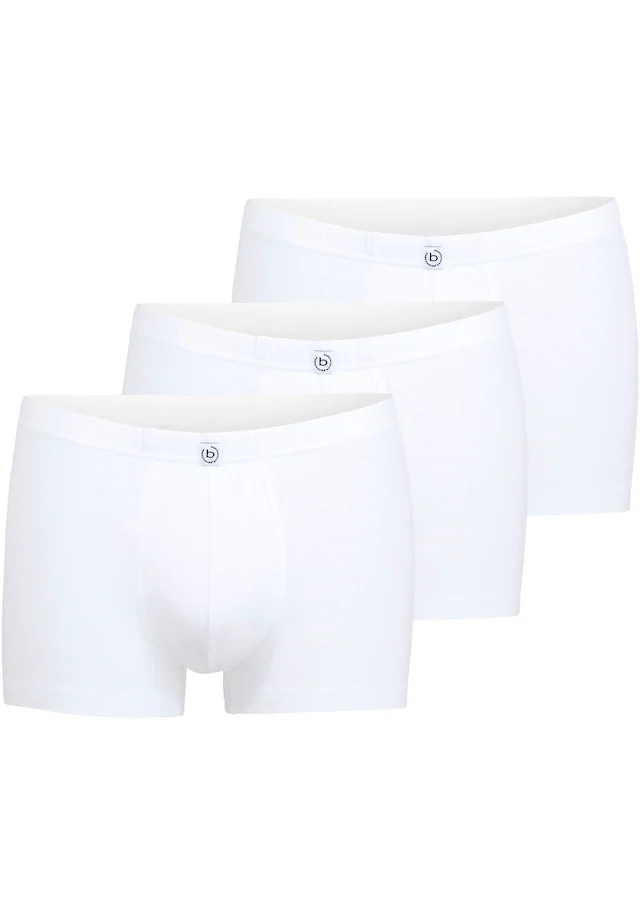 bugatti Boxershorts »Oslo« weich, basic, eng, atmungsaktiv, breiter Bund, Baumwollmix, mit Logo