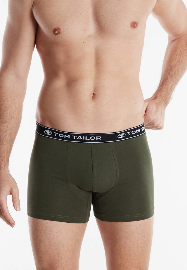 TOM TAILOR Boxershorts »Buffer« bequem, basic, eng, atmungsaktiv, Logobund, Baumwollmix