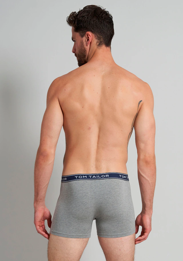 TOM TAILOR Boxershorts »Buffer« bequem, basic, eng, atmungsaktiv, Logobund, Baumwollmix