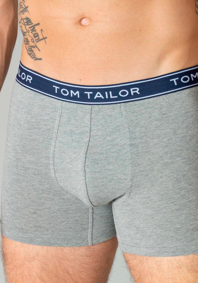 TOM TAILOR Boxershorts »Buffer« bequem, basic, eng, atmungsaktiv, Logobund, Baumwollmix