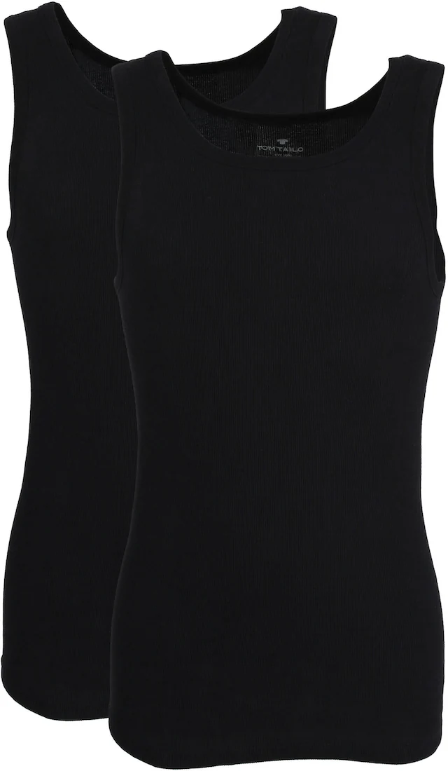 TOM TAILOR Tanktop »Montana« Rundhalsausschnitt, slim fit, basic, elastisch, hüftbedeckend