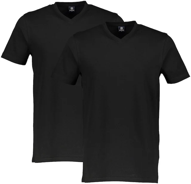 LERROS V-Shirt Spar-Set, 2 Stk. unifarben, 2-er Pack V-Shirt