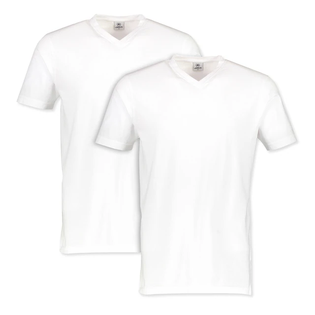 LERROS V-Shirt Spar-Set, 2 Stk. unifarben, 2-er Pack V-Shirt