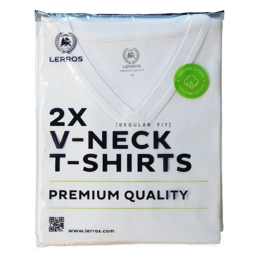 LERROS V-Shirt Spar-Set, 2 Stk. unifarben, 2-er Pack V-Shirt