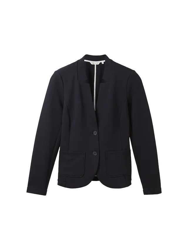 TOM TAILOR Sweatblazer »Fitted« mit aufgesetzten Taschen und Struktur