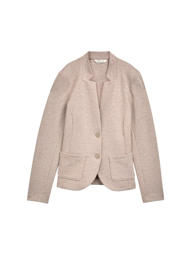 TOM TAILOR Sweatblazer »Fitted« mit aufgesetzten Taschen und Struktur
