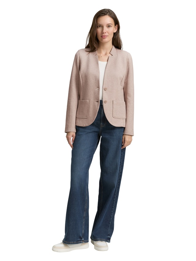 TOM TAILOR Sweatblazer »Fitted« mit aufgesetzten Taschen und Struktur
