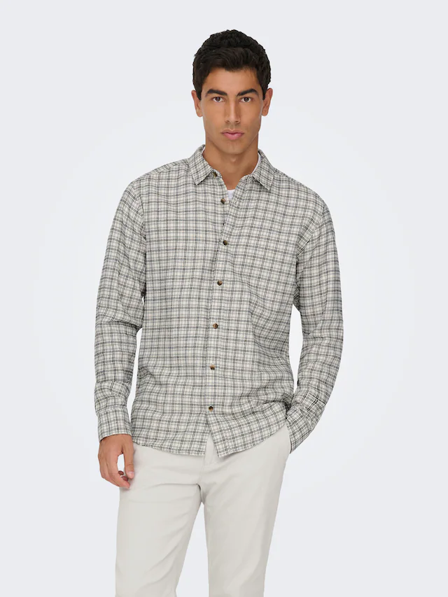 ONLY & SONS Karohemd »GUDMUND LS CHECKED SHIRT« Baumwolle, slim fit