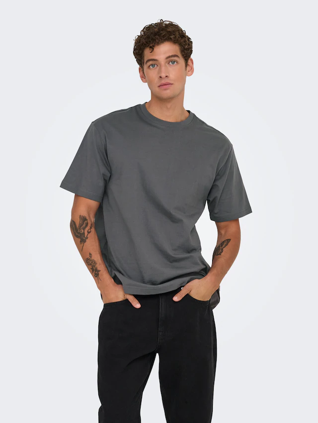 ONLY & SONS Rundhalsshirt »ONSFRED RLX SS TEE« Baumwolle, relaxed fit