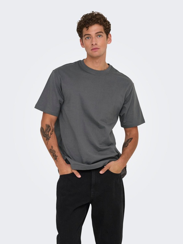 ONLY & SONS Rundhalsshirt »ONSFRED RLX SS TEE« Baumwolle, relaxed fit