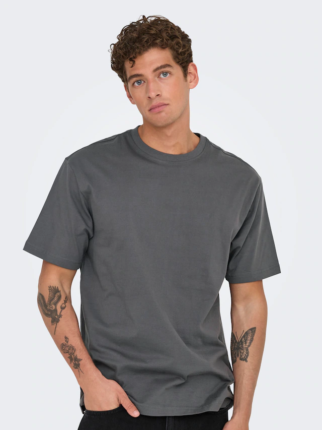 ONLY & SONS Rundhalsshirt »ONSFRED RLX SS TEE« Baumwolle, relaxed fit