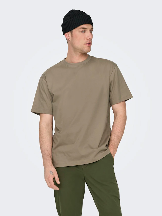 ONLY & SONS Rundhalsshirt »ONSFRED RLX SS TEE« Baumwolle, relaxed fit