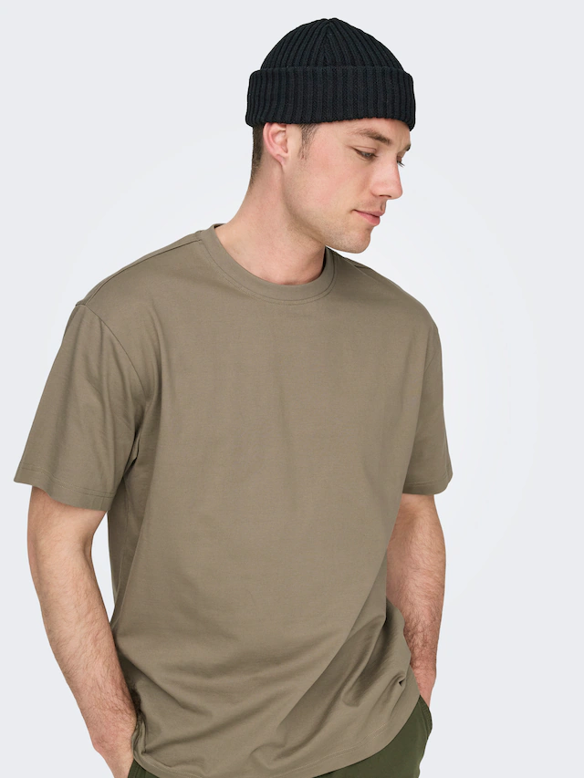 ONLY & SONS Rundhalsshirt »ONSFRED RLX SS TEE« Baumwolle, relaxed fit