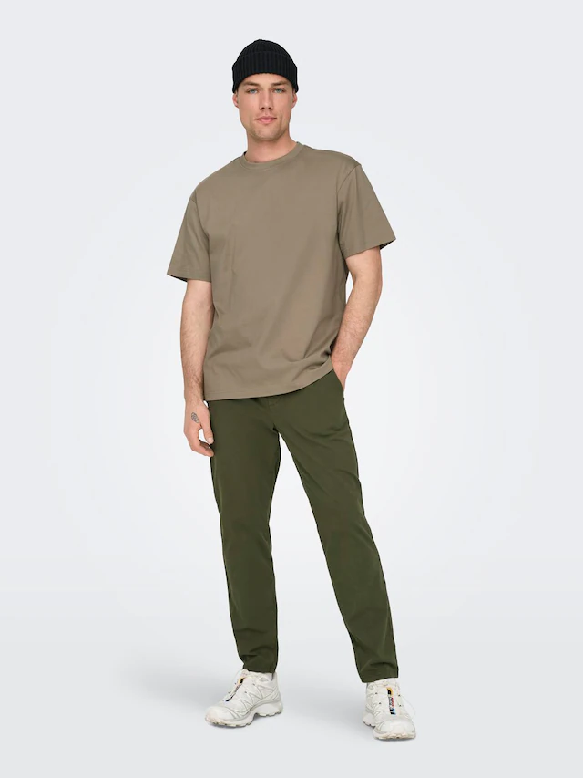 ONLY & SONS Rundhalsshirt »ONSFRED RLX SS TEE« Baumwolle, relaxed fit
