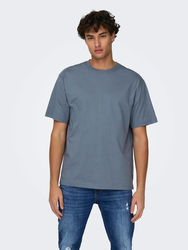 ONLY & SONS Rundhalsshirt »ONSFRED RLX SS TEE« Baumwolle, relaxed fit