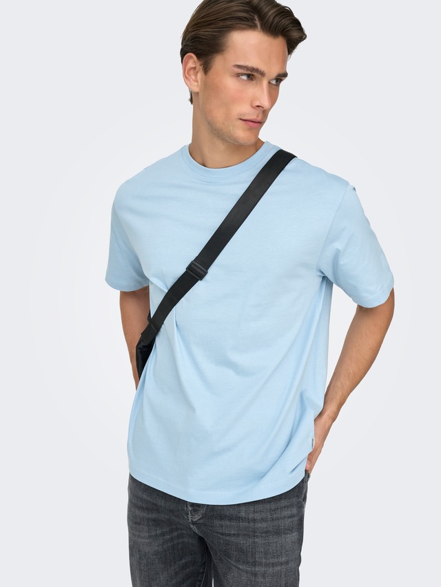ONLY & SONS Rundhalsshirt »ONSFRED RLX SS TEE« Baumwolle, relaxed fit