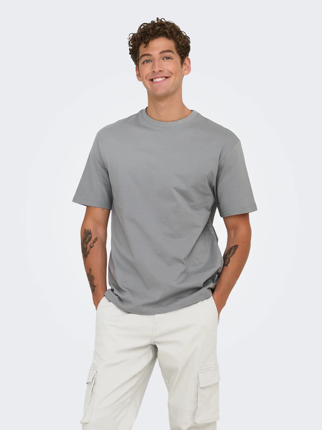 ONLY & SONS Rundhalsshirt »ONSFRED RLX SS TEE« Baumwolle, relaxed fit