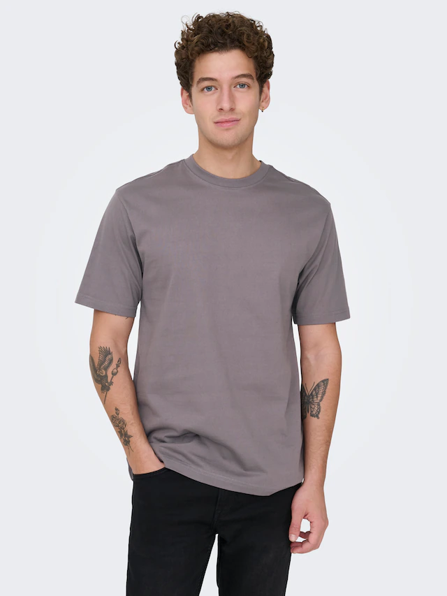 ONLY & SONS Rundhalsshirt »ONSFRED RLX SS TEE« Baumwolle, relaxed fit