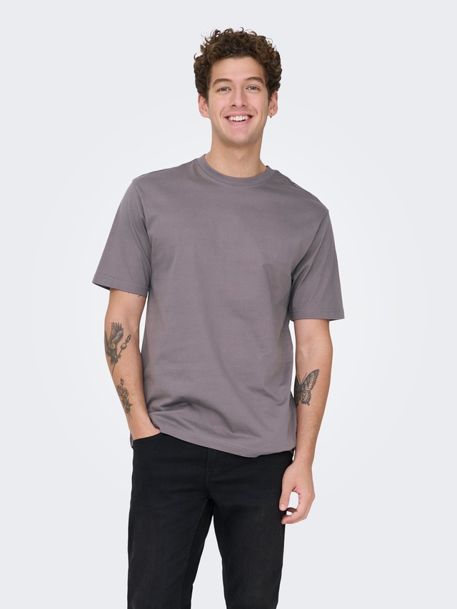 ONLY & SONS Rundhalsshirt »ONSFRED RLX SS TEE« Baumwolle, relaxed fit
