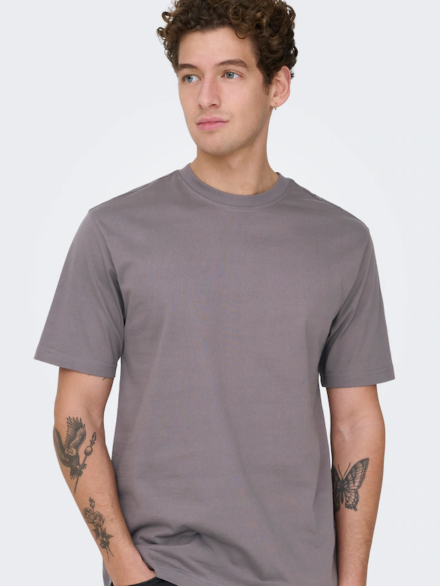 ONLY & SONS Rundhalsshirt »ONSFRED RLX SS TEE« Baumwolle, relaxed fit
