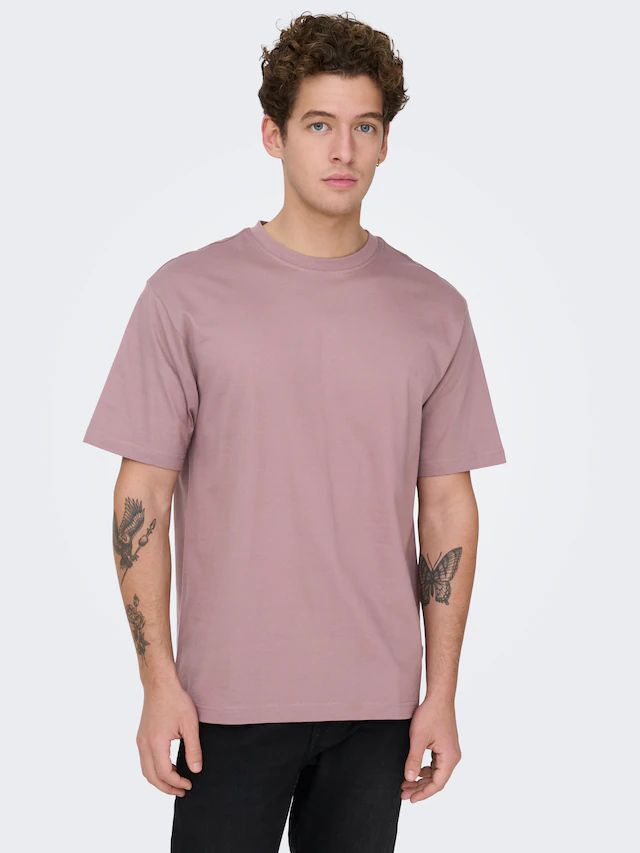 ONLY & SONS Rundhalsshirt »ONSFRED RLX SS TEE« Baumwolle, relaxed fit