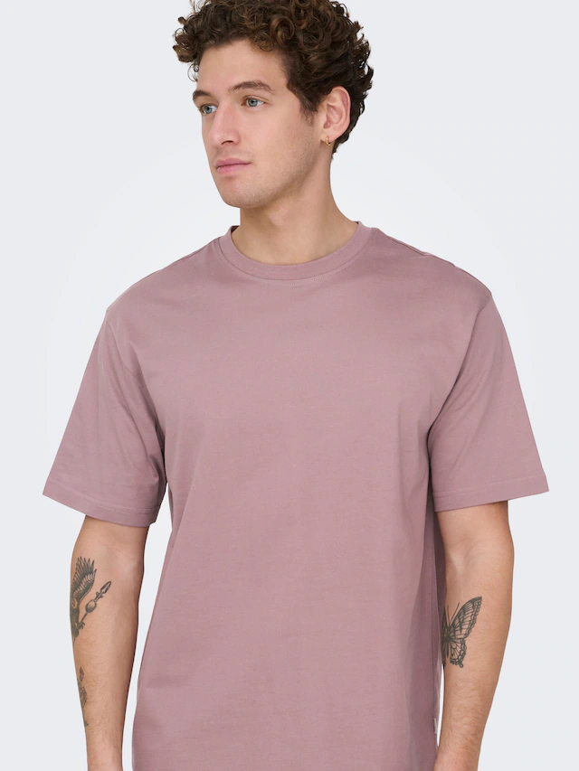 ONLY & SONS Rundhalsshirt »ONSFRED RLX SS TEE« Baumwolle, relaxed fit