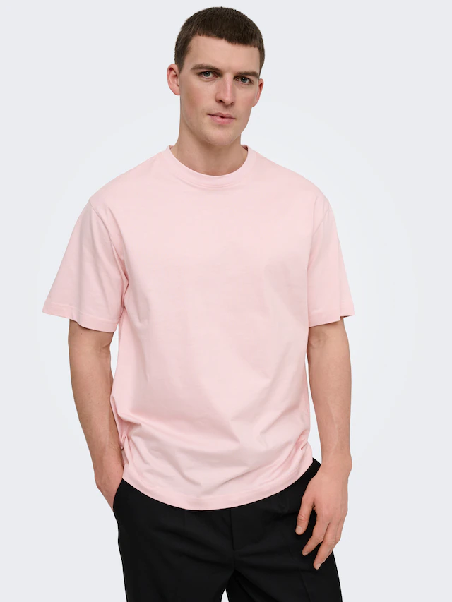 ONLY & SONS Rundhalsshirt »ONSFRED RLX SS TEE« Baumwolle, relaxed fit