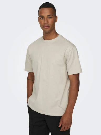 ONLY & SONS Rundhalsshirt »ONSFRED RLX SS TEE« Baumwolle, relaxed fit