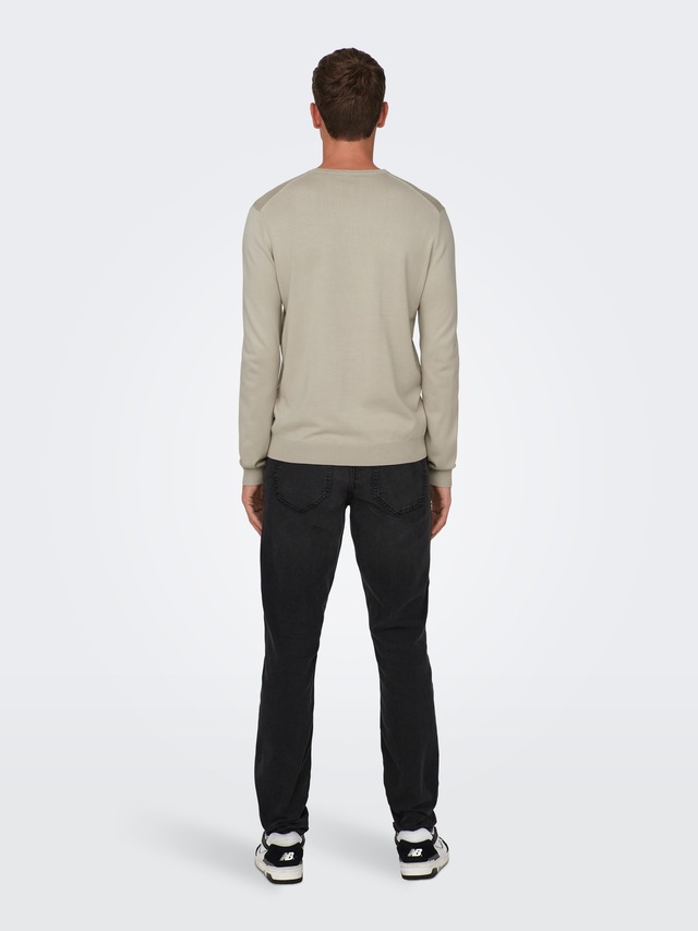 ONLY & SONS Rundhalspullover »ONSWYLER LIFE REG 14 LS CREW KNIT NOOS« Viskosemischung, regular fit