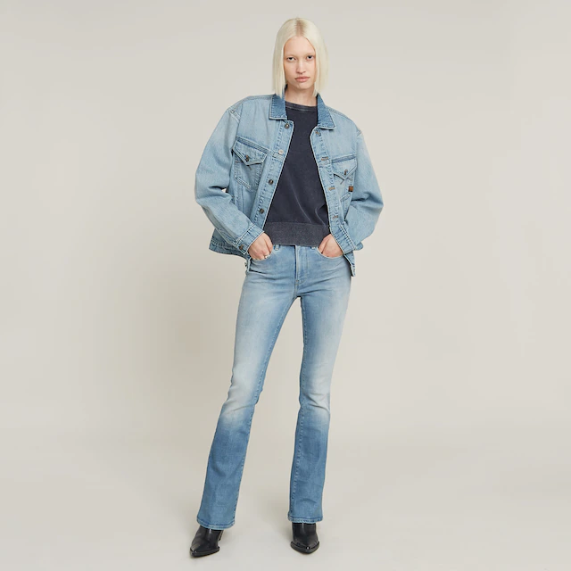 G-STAR Bootcut-Jeans »3301 Flare Wmn« aus Stretch-Denim