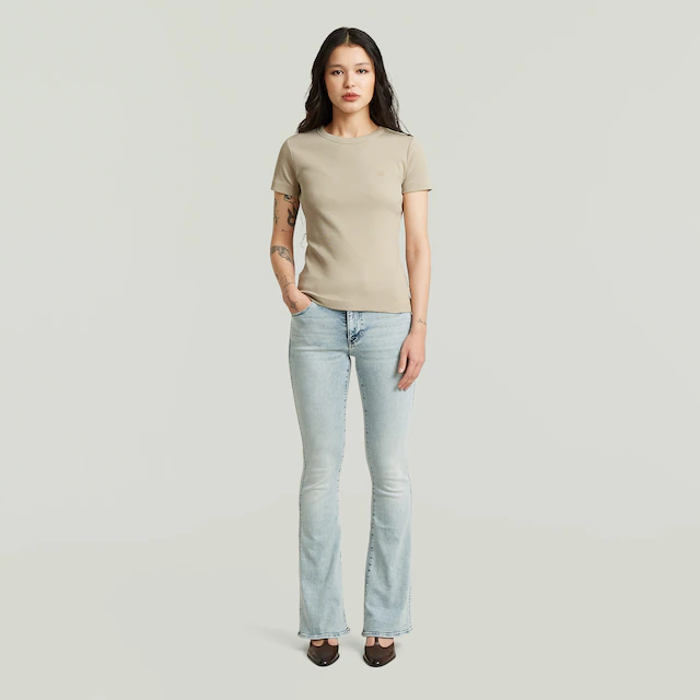 G-STAR Bootcut-Jeans »3301 Flare Wmn« aus Stretch-Denim