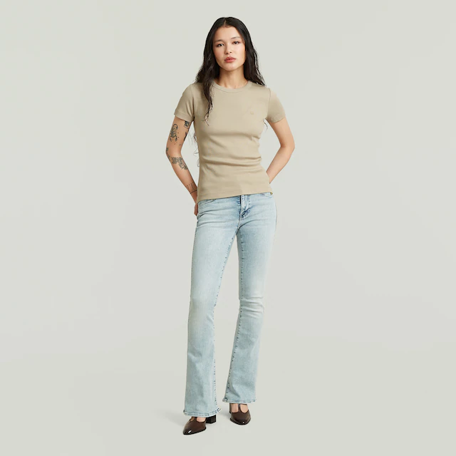 G-STAR Bootcut-Jeans »3301 Flare Wmn« aus Stretch-Denim