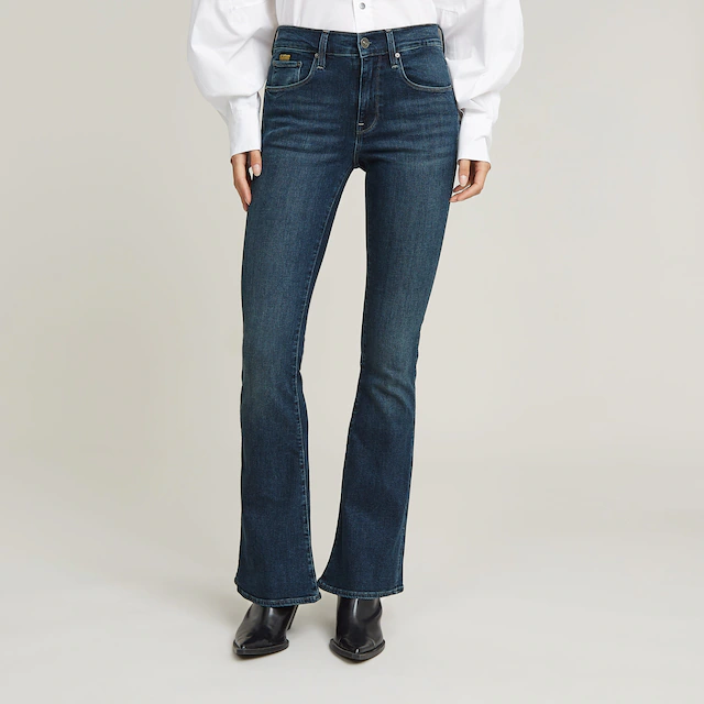 G-STAR Bootcut-Jeans »3301 Flare Wmn« aus Stretch-Denim